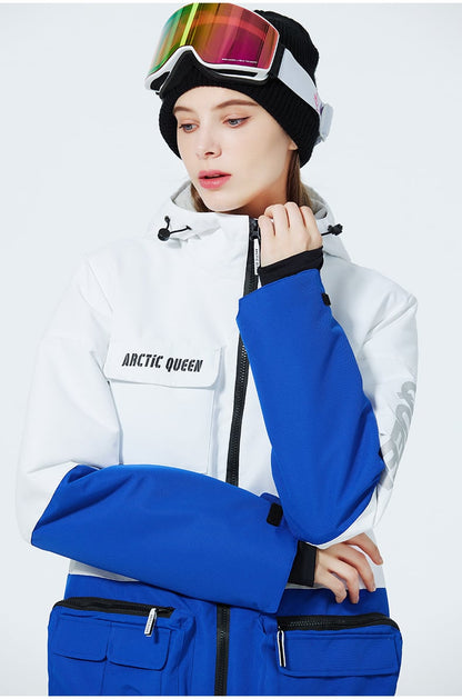 Ski Anzug Für Damen Und Herren Winter Zweiteilig Mit Verdicktem, Atmungsaktivem Und Verschleißfestem Design