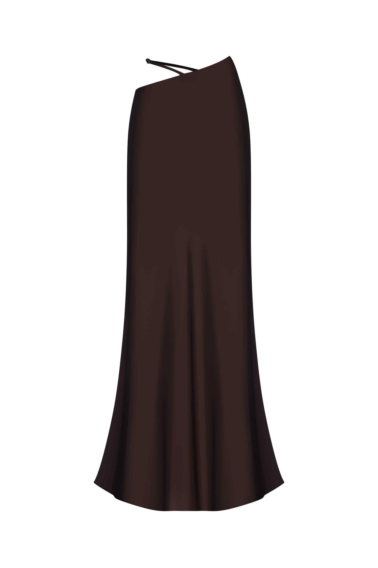 Damen langer Bodycon-Hüftrock mit Cut-Out-Detail