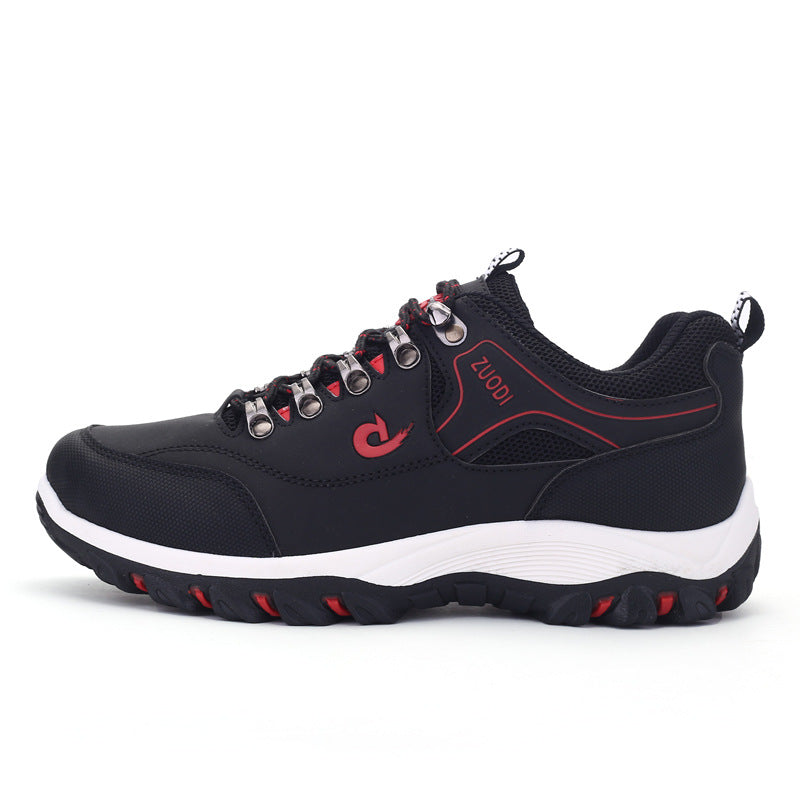 Men's Hiking Shoes Low-Top with MD Sole and Lace Closure