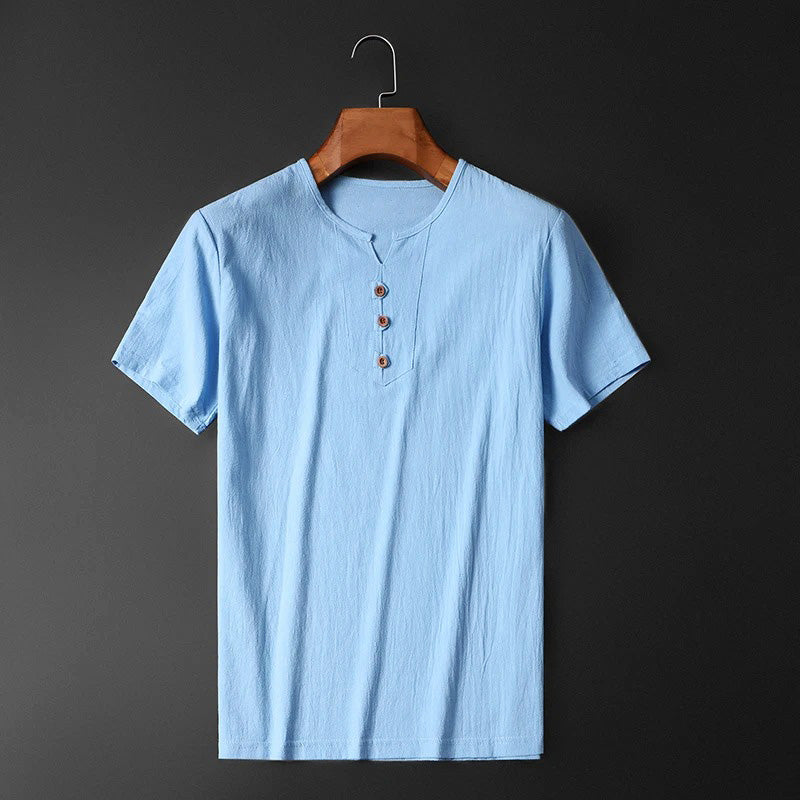 Herren Leichtes T-Shirt mit Rundhalsausschnitt – Lockere Passform