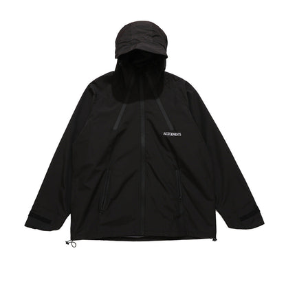 Damen Outdoor-Windjacke mit Kapuze und Reißverschlusstaschen
