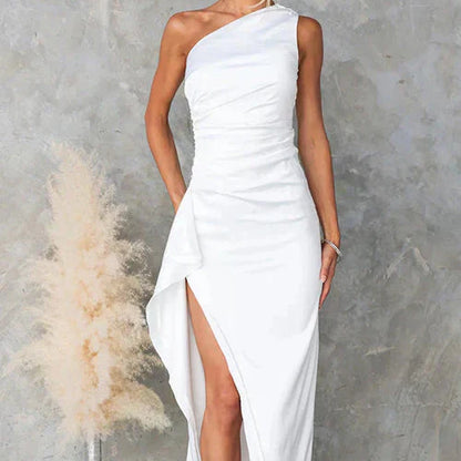 Damen Sommer Maxikleid ohne Ärmel mit fließendem Schnitt