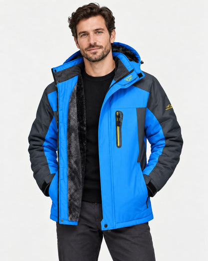 Herren Winterjacke Mit Kapuze Für Kalte Tage