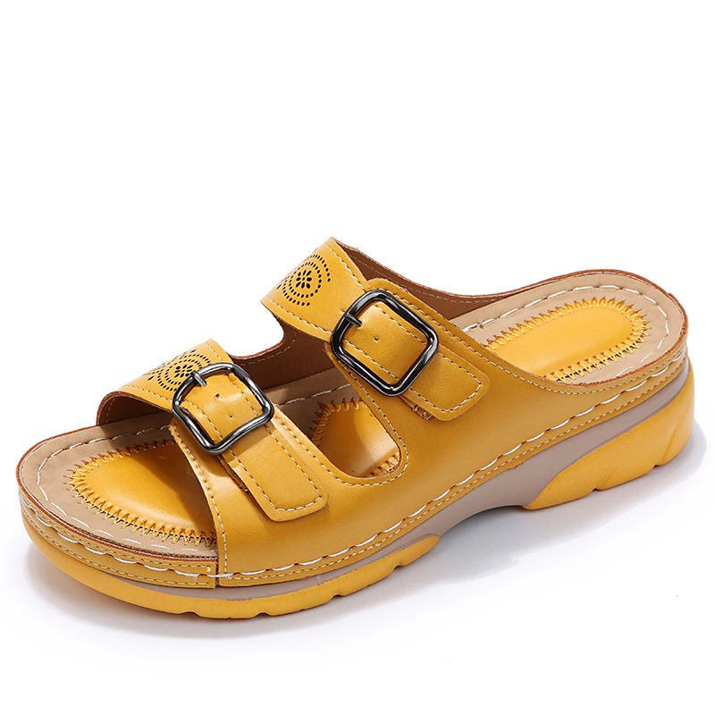 Orthopädische Sommersandalen Für Damen Mit Fußgewölbeunterstützung, Breite Passform Und Verstellbare Riemen