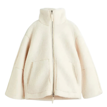 Damen Winterjacke mit Kapuze, Reißverschluss und Fronttaschen