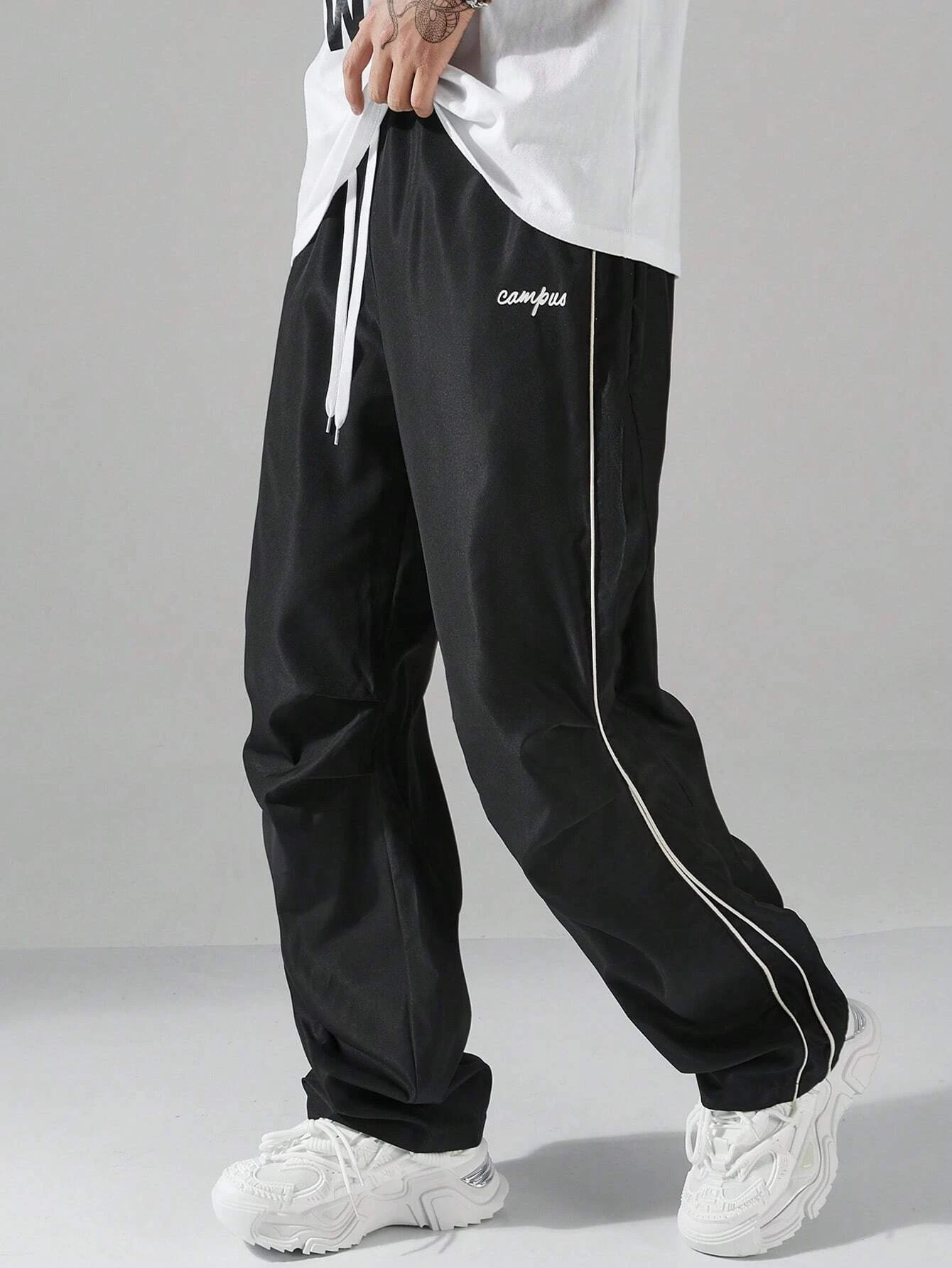 Herren Trainingshose mit geradem Bein und Kordelzug – Entspannter Schnitt