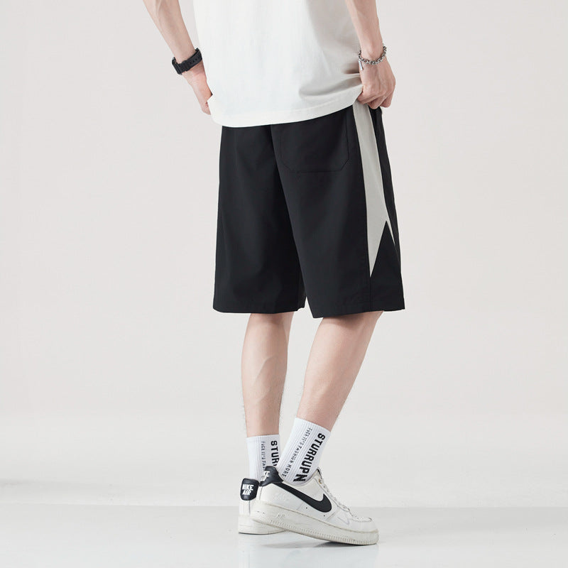 Herren Sommer-Sportshorts, Leicht, Locker Geschnitten, Gerader Schnitt, Mikro-Elastik