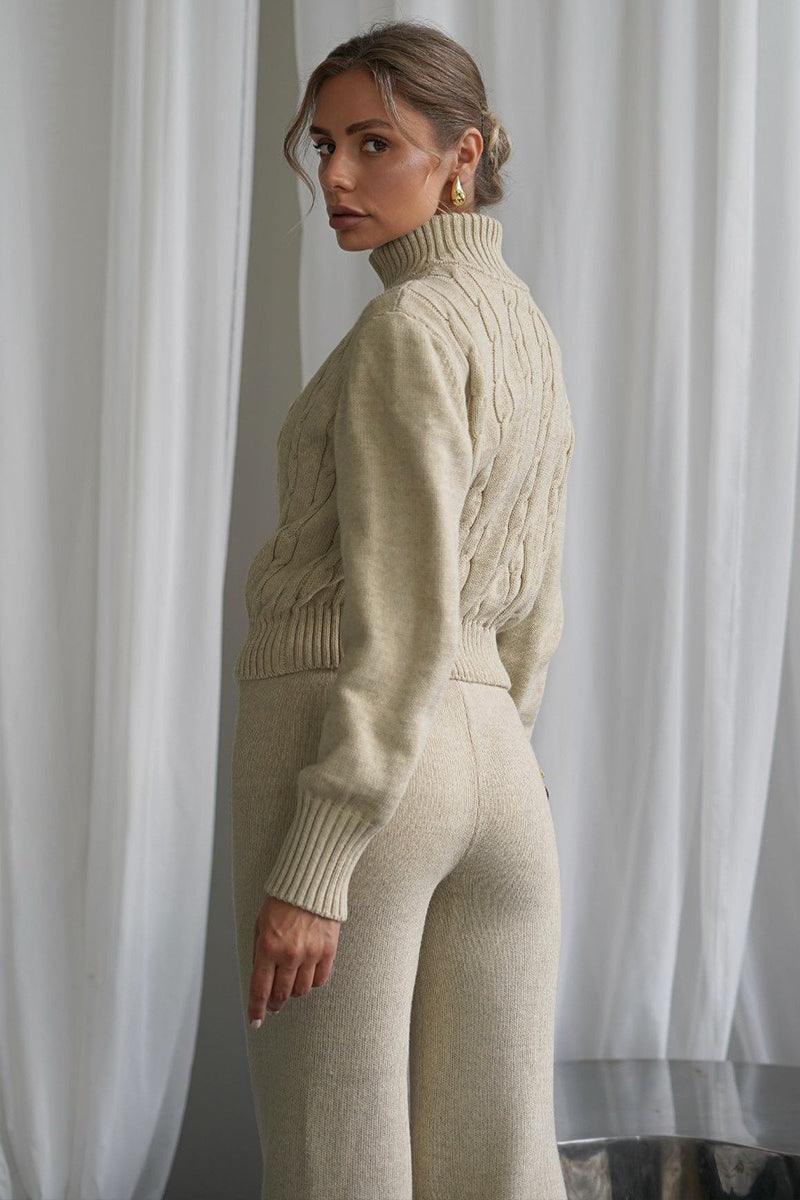 Bequemes Damen-Strickset für vielseitige Looks im Alltag und in der Freizeit