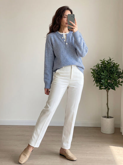 Damenpullover mit Zweiteiler-Optik für einen modernen Alltagslook