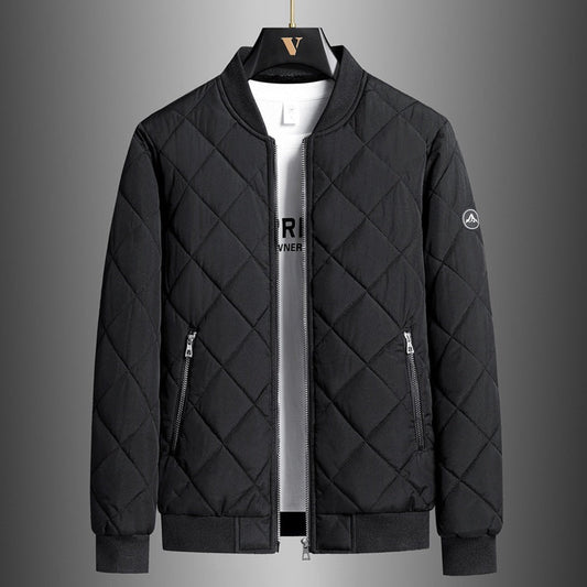 Herren Winter Steppjacke in Übergrößen mit Fleecefutter und Stehkragen