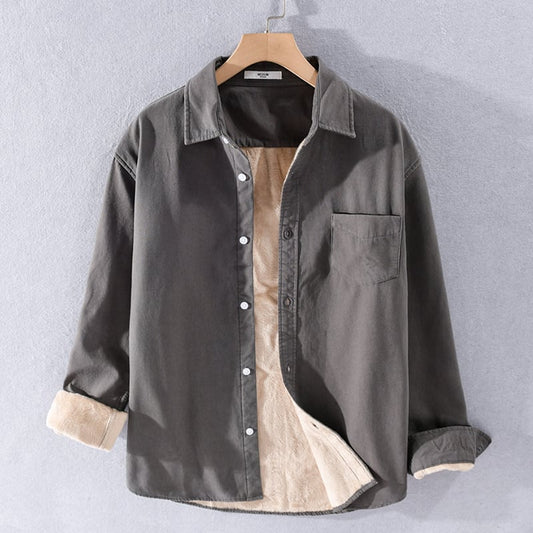 Slim-Fit-Herrenhemd mit Taschendetail
