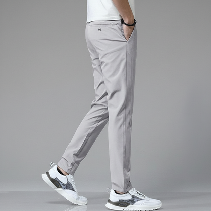 Herren Tapered Hose mit Elastischem Bund – Knitterfreies Design
