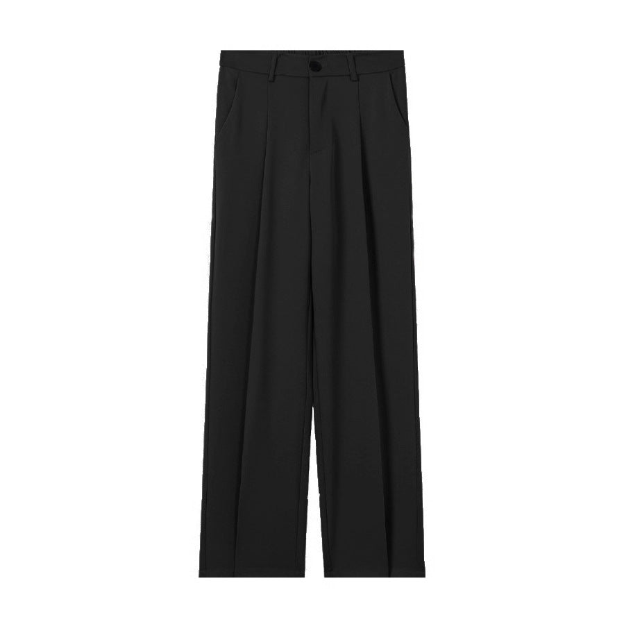 Men's Suit Pants for Autumn, Straight Cut, with Micro-Elastic