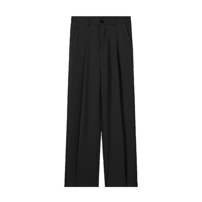 Men's Suit Pants for Autumn, Straight Cut, with Micro-Elastic