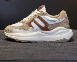 Damen-Herbstlaufschuhe, Flache Runde Zehenpartie, Vielseitiges Design