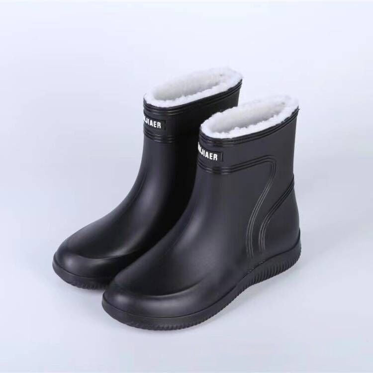 Wasserdichte Gummistiefel mit warmem Fleecefutter für Damen und Herren