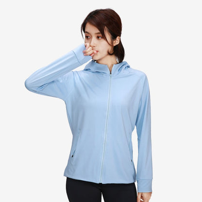 Damen-Winter-Yogajacke mit Kapuze und Stehkragen – Sportlicher Stil