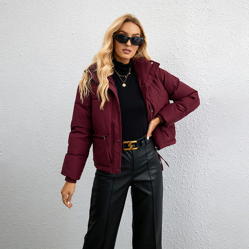 Damen Jacke mit Reißverschluss und lockerer Passform – Mesh-Stil Design
