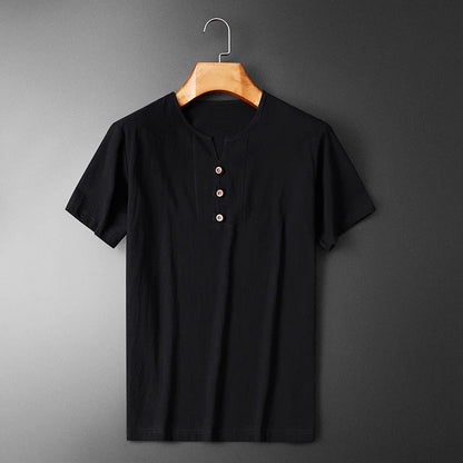 Herren Leichtes T-Shirt mit Rundhalsausschnitt – Lockere Passform