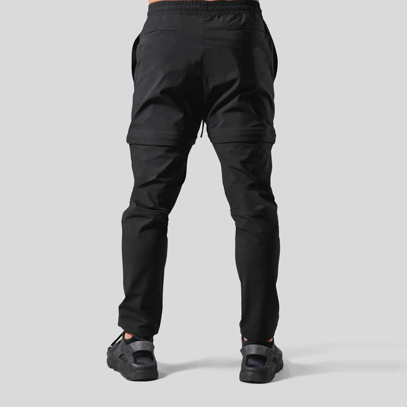 Herren Sommer Sport Lauftraining Hose Gerades Bein Lockerer Schnitt Mittelhohe Hose Feuchtigkeitsabsorbierende Funktion
