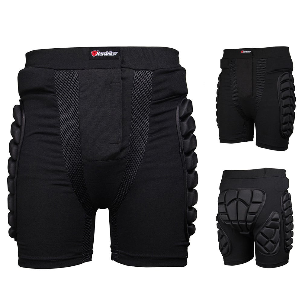 Men's and Women's Protective Sports Pants with EVA Padding for Cycling, Skating, and Snowboarding