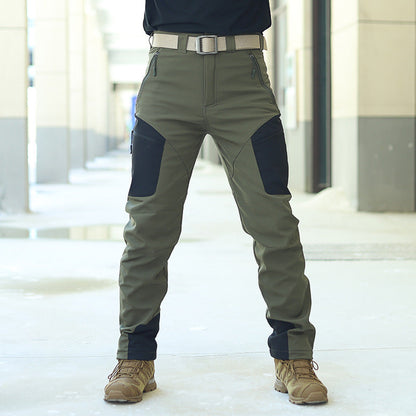 Men's Tactical Work Pants, Softshell, Multiple Pockets