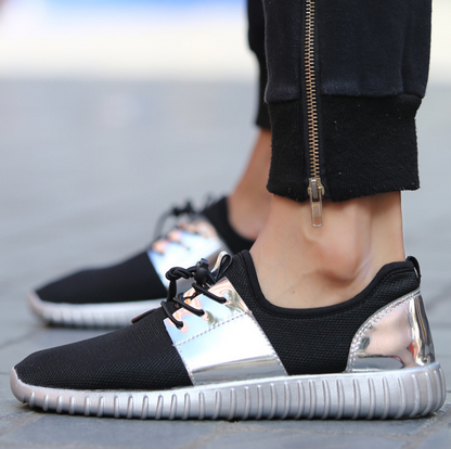 Herren-Sneaker für den Frühling mit Mesh-Obermaterial und Gummisohle