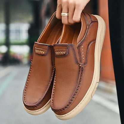 Herren-Slip-on-Loafer mit gepolsterter Innensohle und Gummisohle