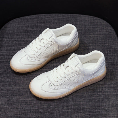 Damen-Plateau-Sneaker Mit Runder Zehenpartie Und Cut-Outs