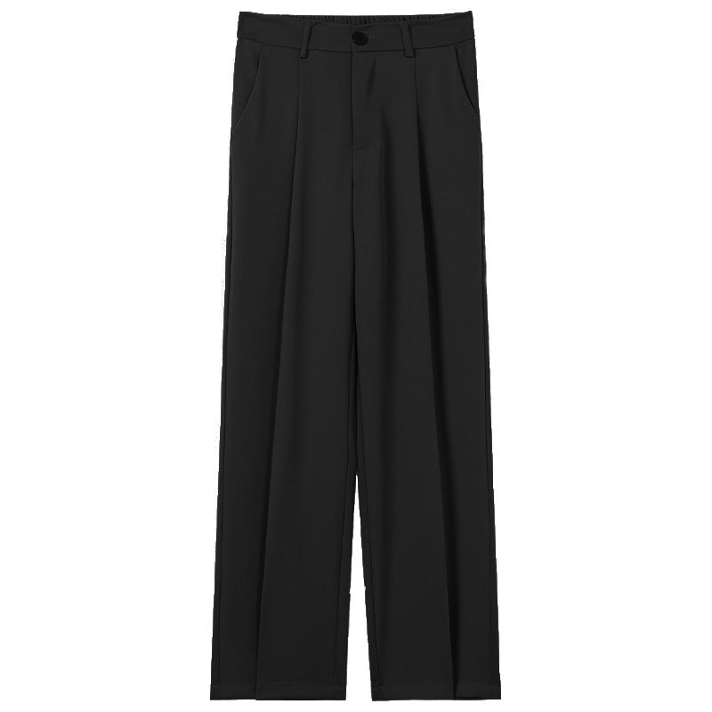 Men's Suit Pants for Autumn, Straight Cut, with Micro-Elastic