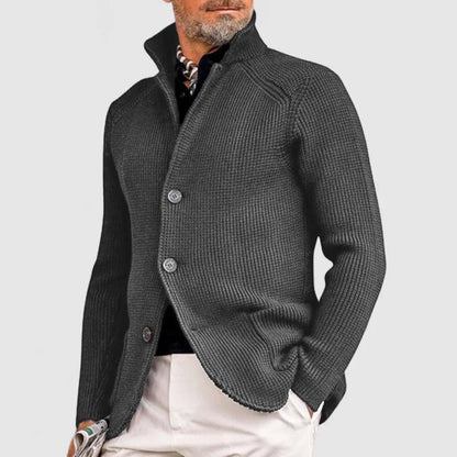 Herren Cardigan Mit Fronttaschen Und Knopfleiste