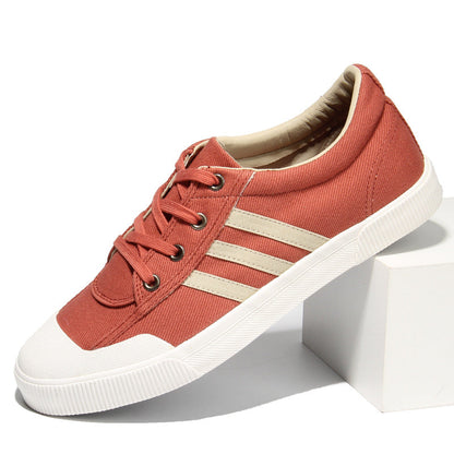 Herren Canvas Sneaker Low Top – Atmungsaktive Schnürschuhe