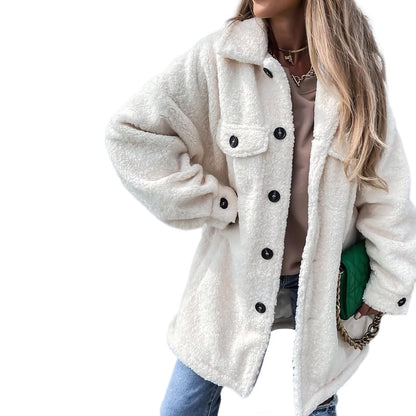 Women's winter jacket with hood and fleece lining – Classic style
