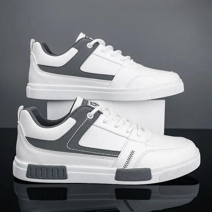 Men's Sneakers with Two-Tone Inserts and Elevated Sole
