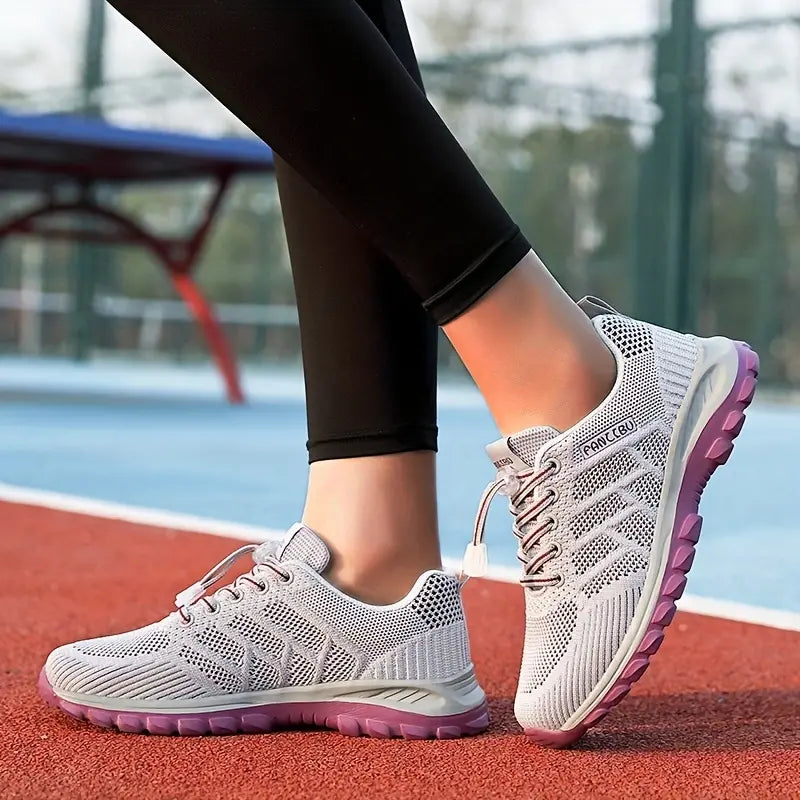 Women's Orthopedic Sneakers with Breathable Mesh and Padded Sole