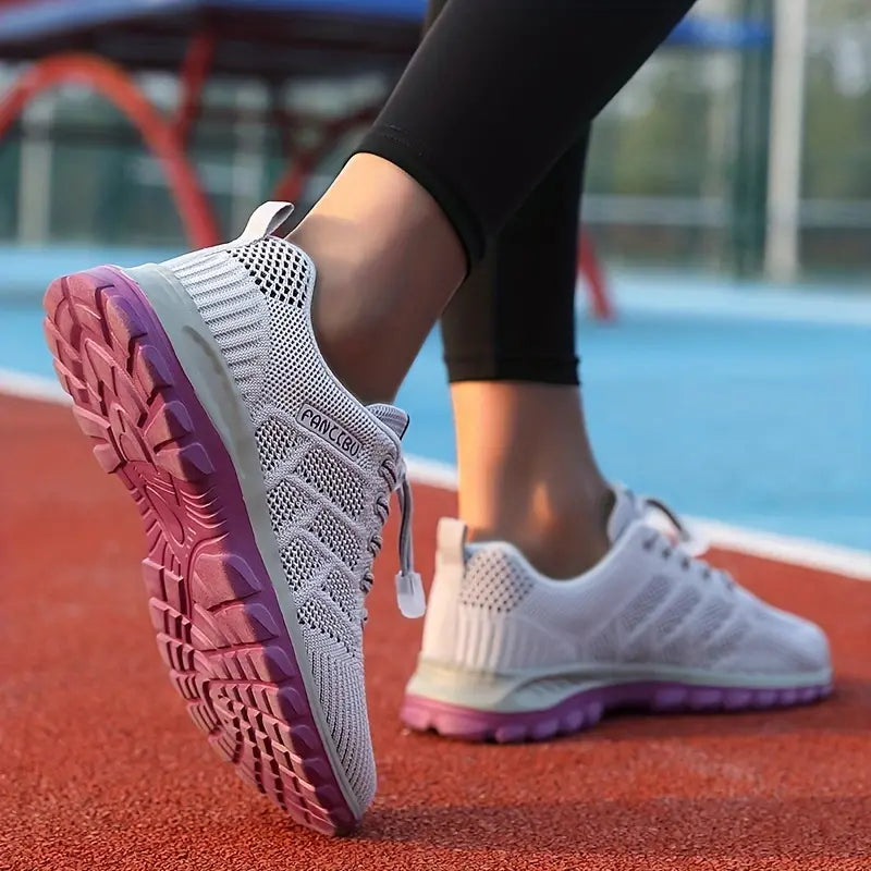 Women's Orthopedic Sneakers with Breathable Mesh and Padded Sole
