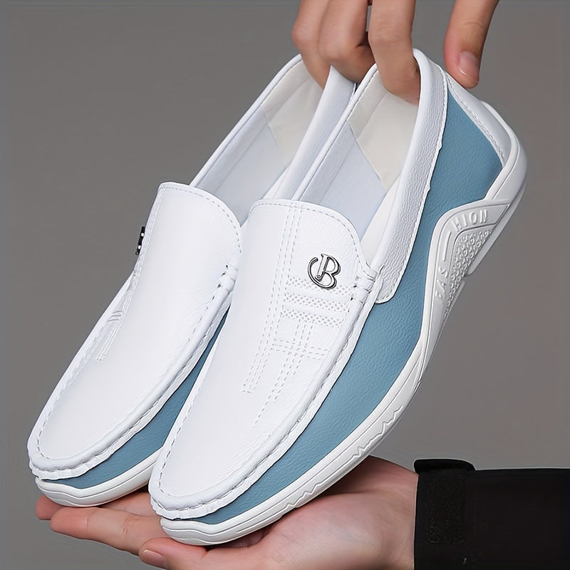 Herren-Loafer Zum Hineinschlüpfen, Metalldetails, Leichte Sohle