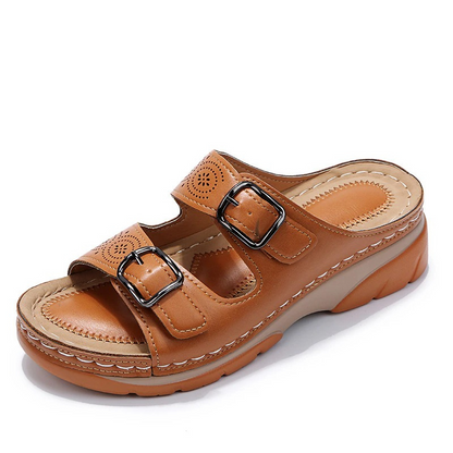 Orthopädische Sommersandalen Für Damen Mit Fußgewölbeunterstützung, Breite Passform Und Verstellbare Riemen