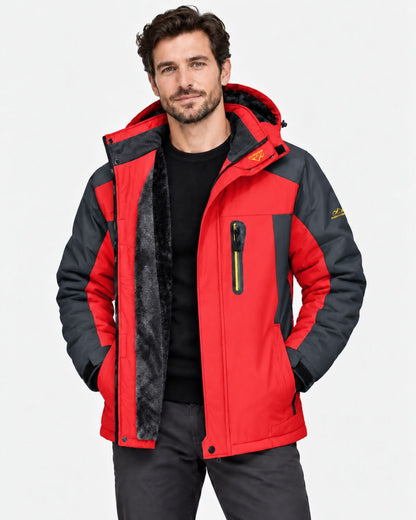 Herren-Winterjacke mit geschlossenem Frontverschluss