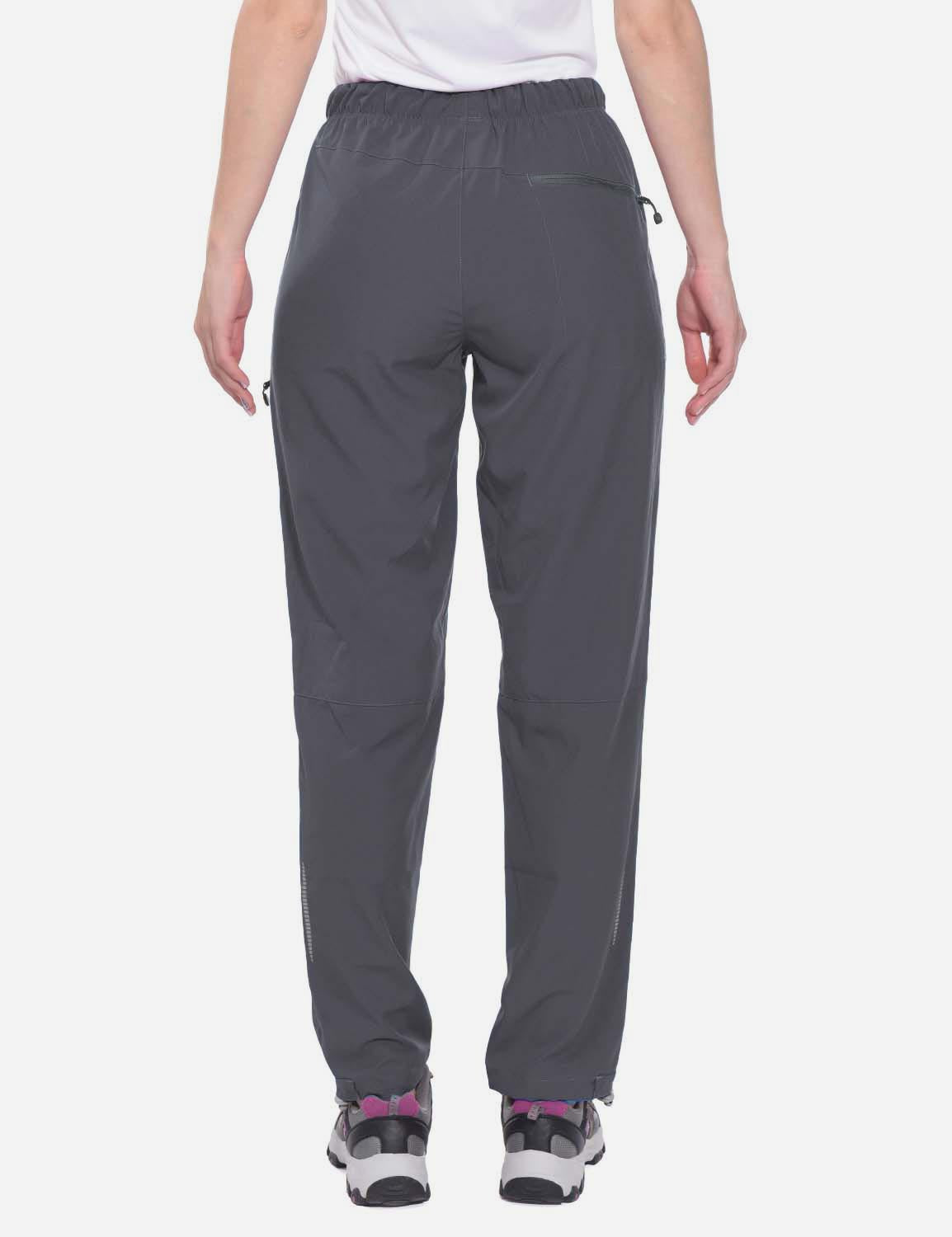 Damen Wanderhose Mit Kordelzug, Reißverschlusstaschen Und Verstellbaren Bündchen