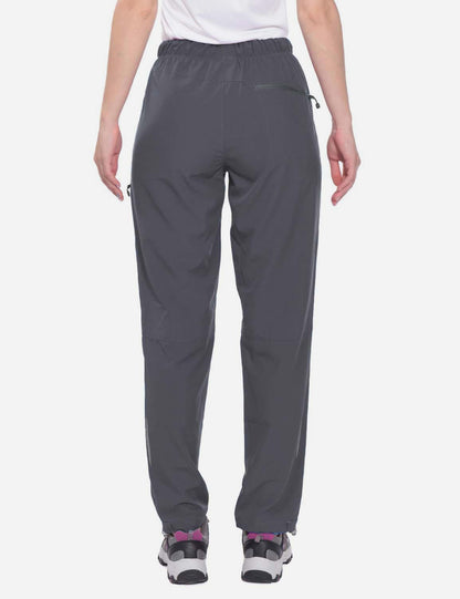 Damen Wanderhose Mit Kordelzug, Reißverschlusstaschen Und Verstellbaren Bündchen