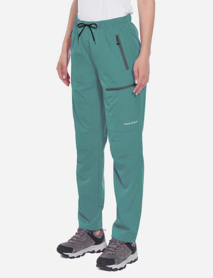 Damen Wanderhose Mit Kordelzug, Reißverschlusstaschen Und Verstellbaren Bündchen