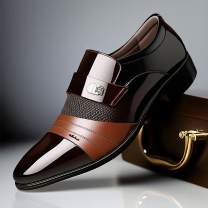 Herren Loafer Mit Schnallenriemen Und Strukturierter Laufsohle