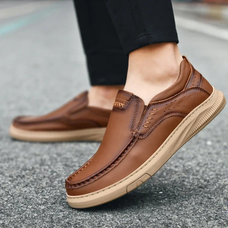 Herren-Slip-on-Loafer mit gepolsterter Innensohle und Gummisohle