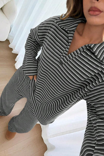 Lounge-Hose mit Kontraststreifen und bequemer Passform