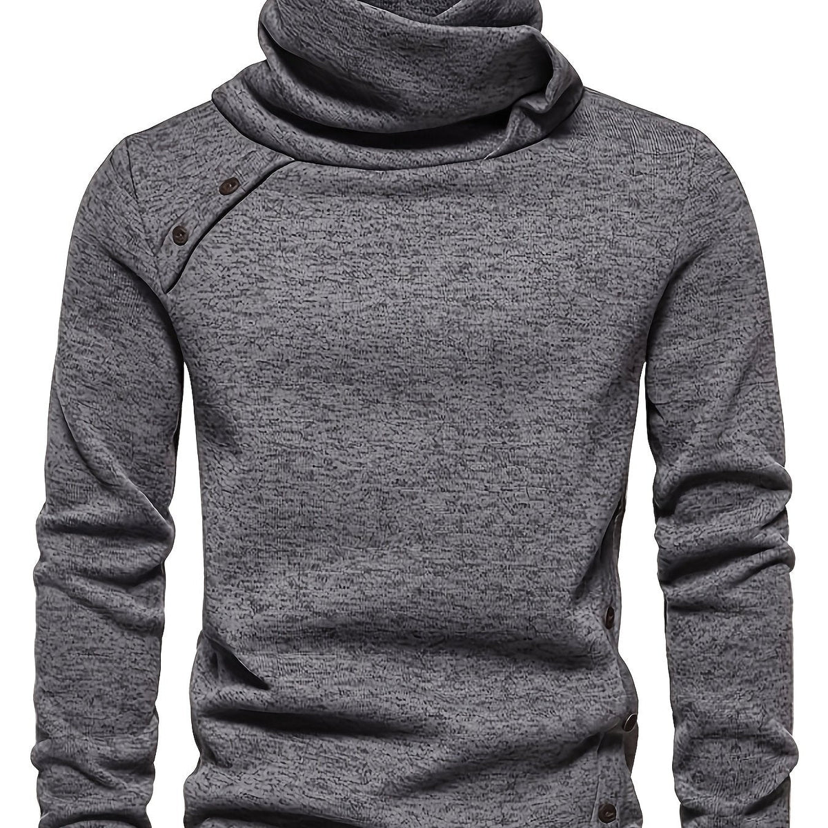 Herrenpullover Mit Schalkragen Lässiger Schnitt