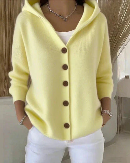 Damen Strickjacke Mit Langarm Lockerer Schnitt