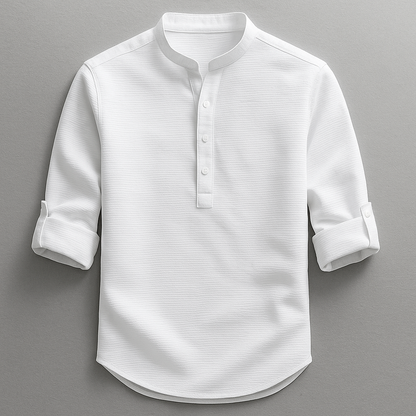 Herren Hemd mit Knopfleiste – Tailored Fit Klassischer Kragen