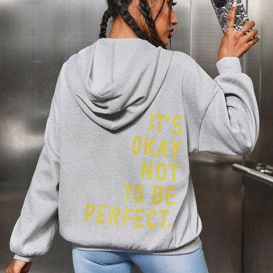 Damen-Hoodie mit lässiger Passform in der Vorderansicht