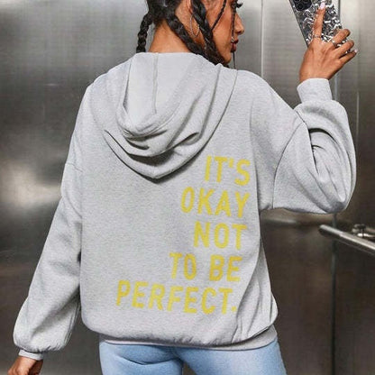 Damen Hoodie Mit Kapuze Und Lockerem Schnitt